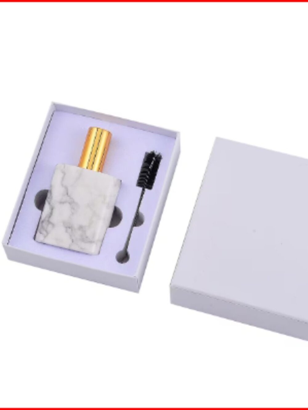 White Howlite Gemstone Perfume Bottle - Picture 4 of 4